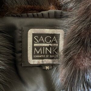Saga mink ladies coat size medium